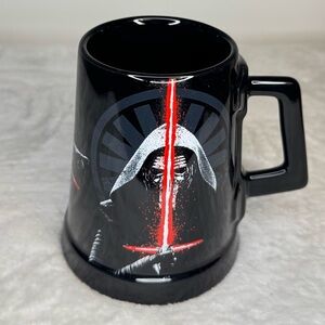 Star Wars Kylo Ren Black Ceramic Mug – Red Lightsaber Design